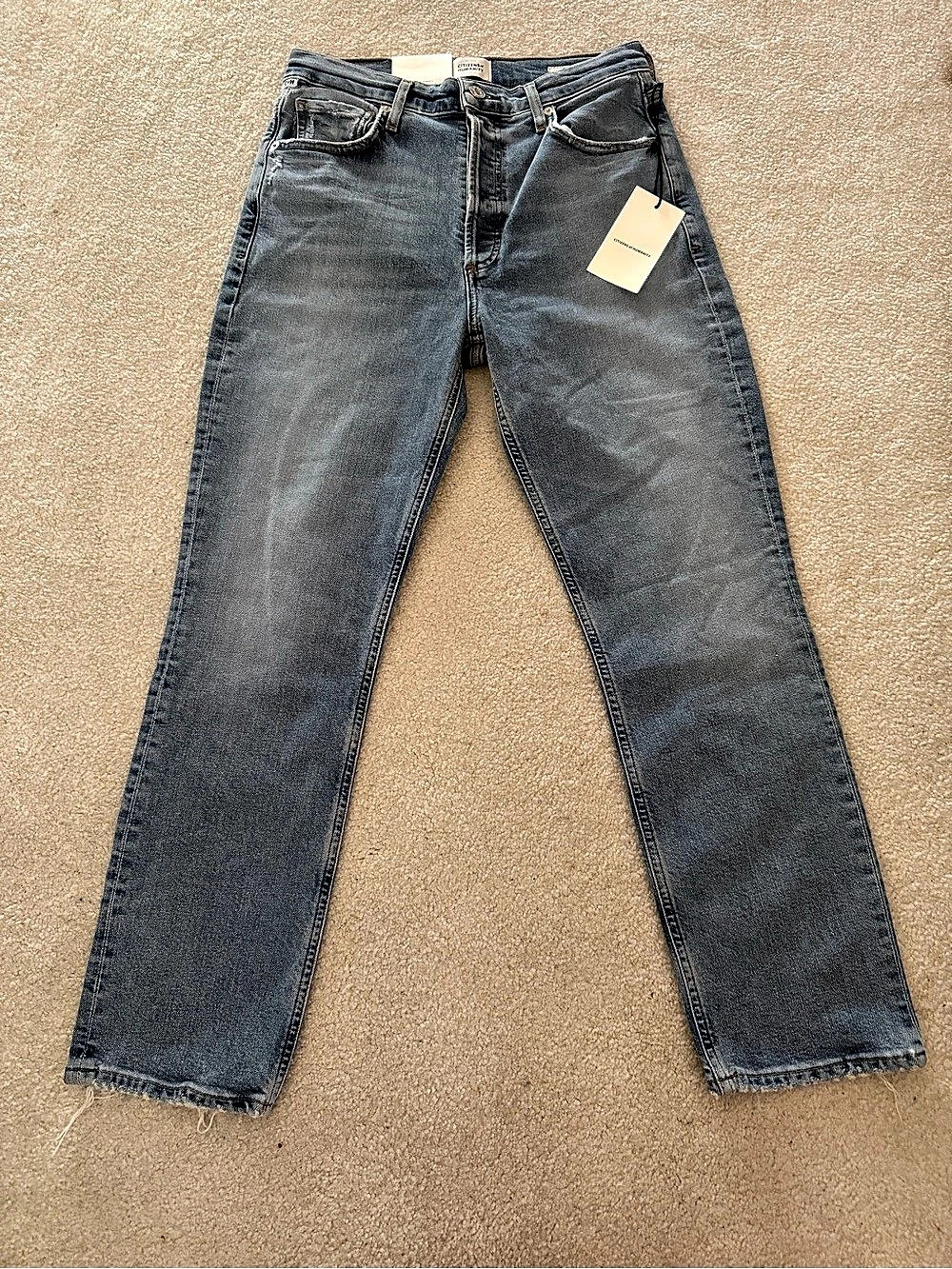Citizens of Humanity Jolene High Rise Vintage Slim Jeans Size 27 NWT Minimalist